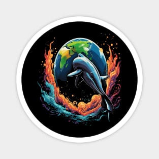 Dolphin Earth Day Magnet